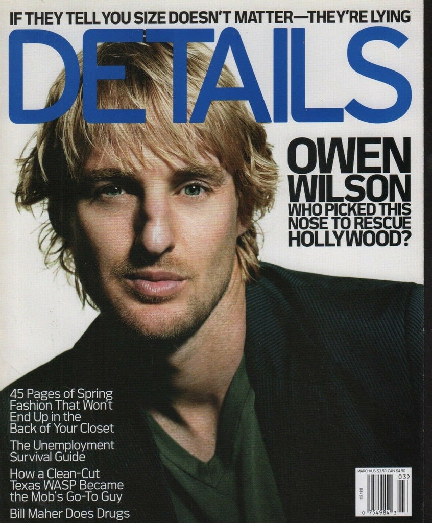 Details March 2003 Owen Wilson Bill Maher Star Jones 102518DBF