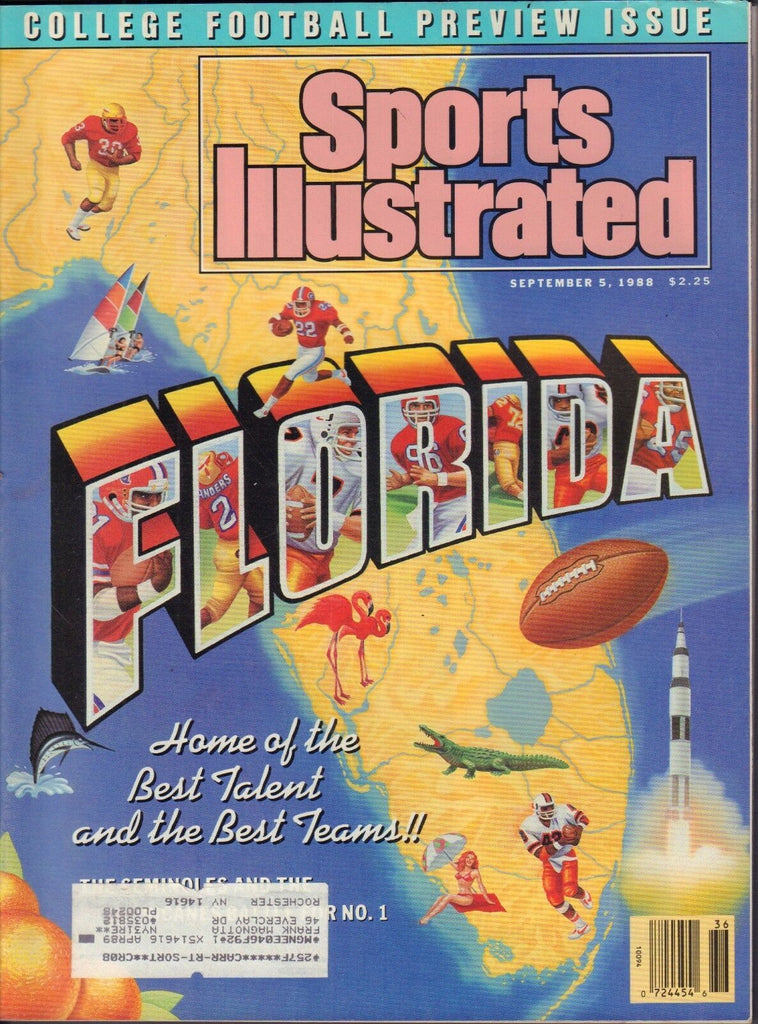 Sports Illustrated September 5 1988 Florida w/ML 100516DBE