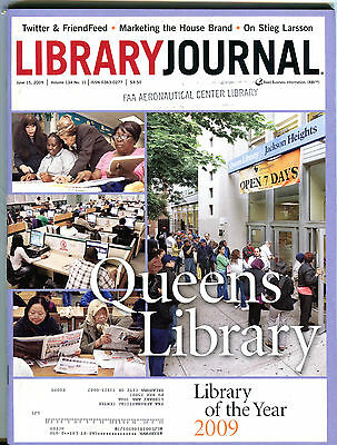 Library Journal Magazine June 15 2009 Queens Library EX FAA 030416jhe