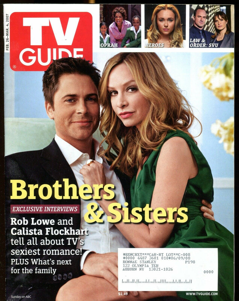 TV Guide Magazine Feb. 26-Mar. 4 2007 Rob Lowe EX w/ML 022217nonjhe