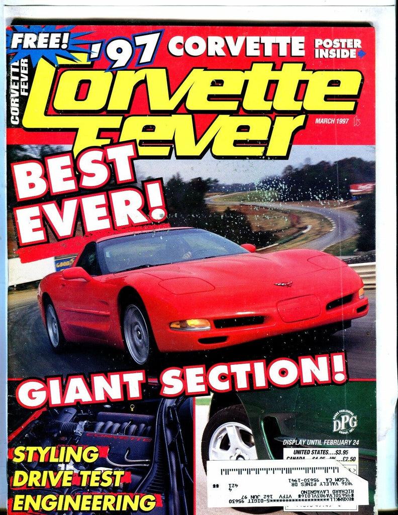 Corvette Fever Magazine March 1997 Drive Test EX w/ML 042417nonjhe