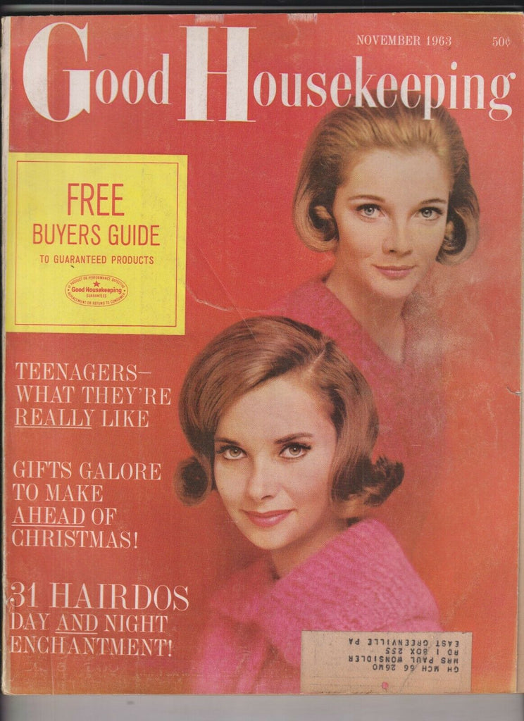 Good Housekeeping Mag 31 Hairdos Day And Night November 1963 022520nonr