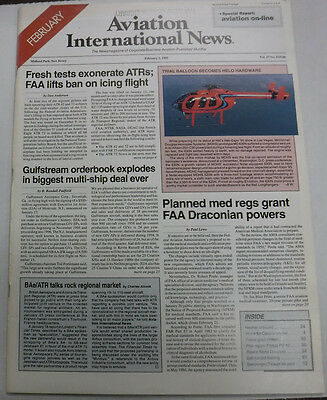 Aviation International News Magazine Faa Lifts Ban February 1995 FAL 072115R