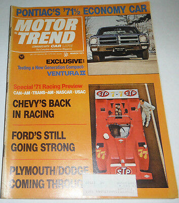Motor Trend Magazine New Compact Ventura II March 1971 080514R1
