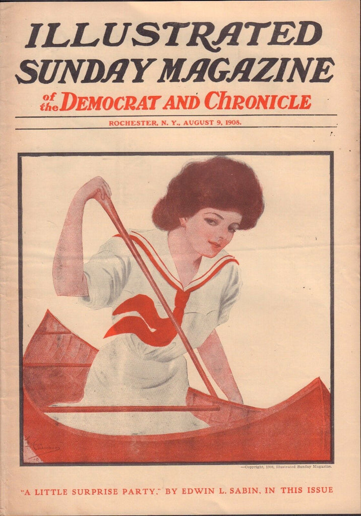 Sunday Magazine Illustrated Rochester August 9 1908 Edwin L. Sabin 11217DBE
