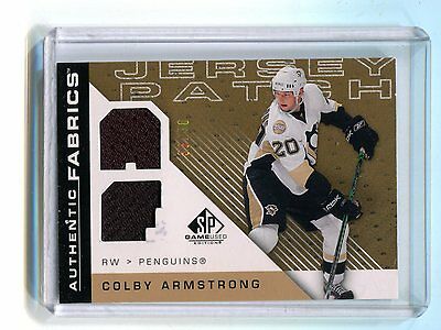 2007-08 Authentic Fabrics Jersey Patch Colby Armstrong Penguins AF-CA jh17