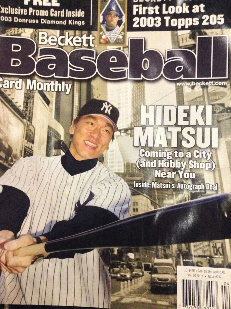 Beckett Baseball Magazine Hideki Matsui April 2003 012319nonr