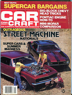 Car Craft Magazine October 1981 Street Machine Nationals VGEX 061716jhe