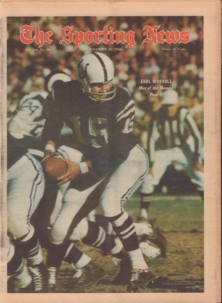 The Sporting News Magazine November 30 1968 Earl Morrall 091117jhsn