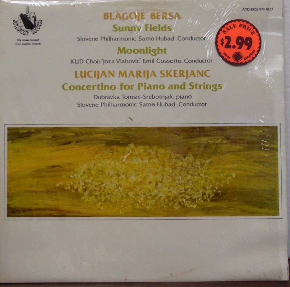 Blagoje Bersa Sunny Fields Lucijan Marija Skerjanc 33RPM 102316LLE