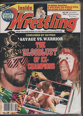 Inside Wrestling May 1991 Randy Savage, Ultimate Warrior VG 020116DBE