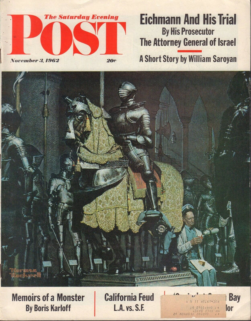 The Saturday Evening Post November 3 1962 Norman Rockwell w/ML 061418DBE