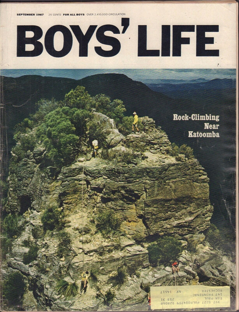 Boy's Life September 1967 Rock-Climbing Near Katoomba w/ML 011617DBE