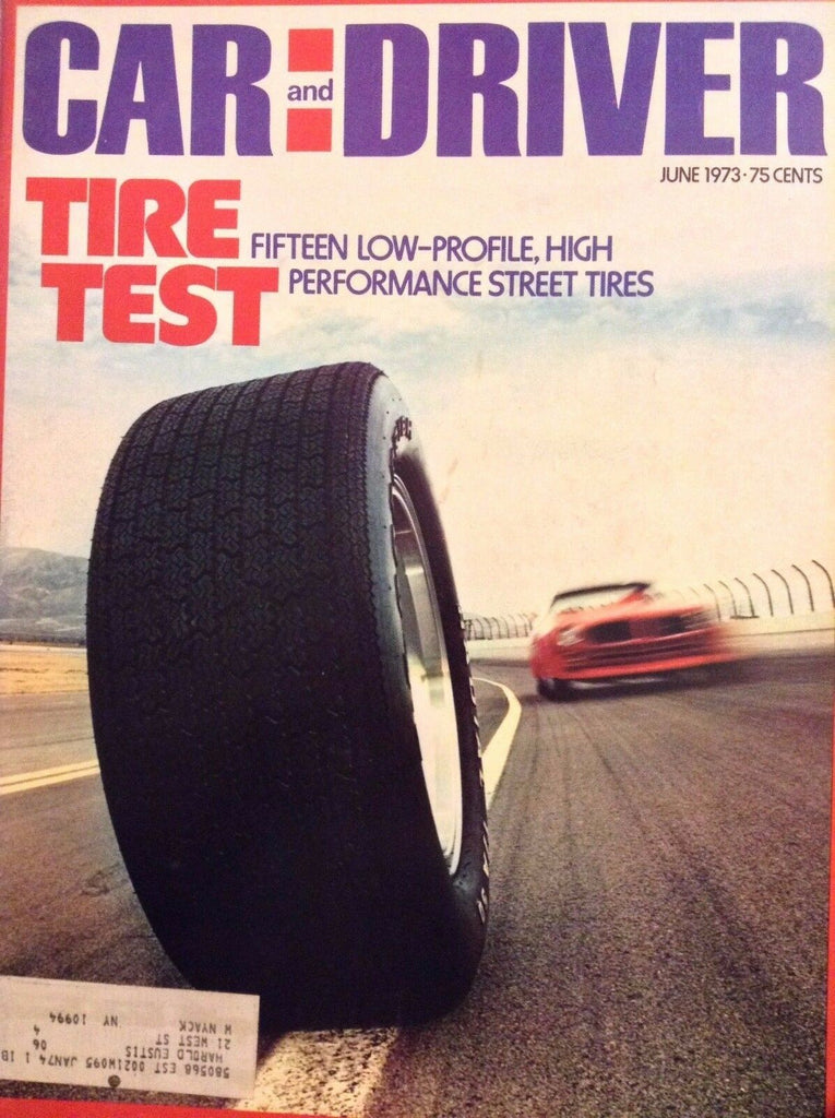 Car And Driver Magazine Tire Test Performance June 1973 110417nonrh