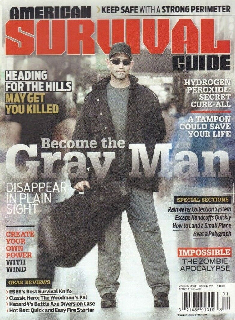 American Survival Guide Magazine Become The Gray Man January 2015 010918nonr