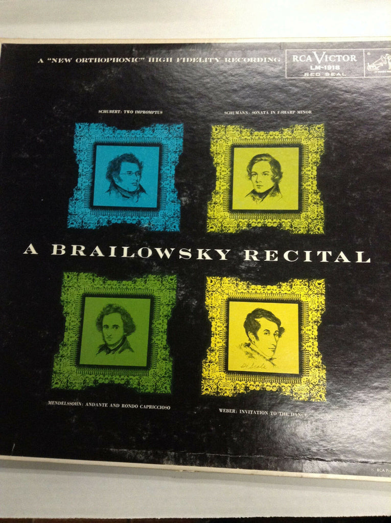 A Brailowsky Recital LM1918 RCA Victor 33RPM 030617RR