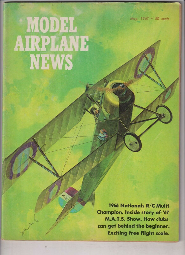 Model Airplane News Mag Gustavo Delage Nationals Champ May 1967 040420nonrh