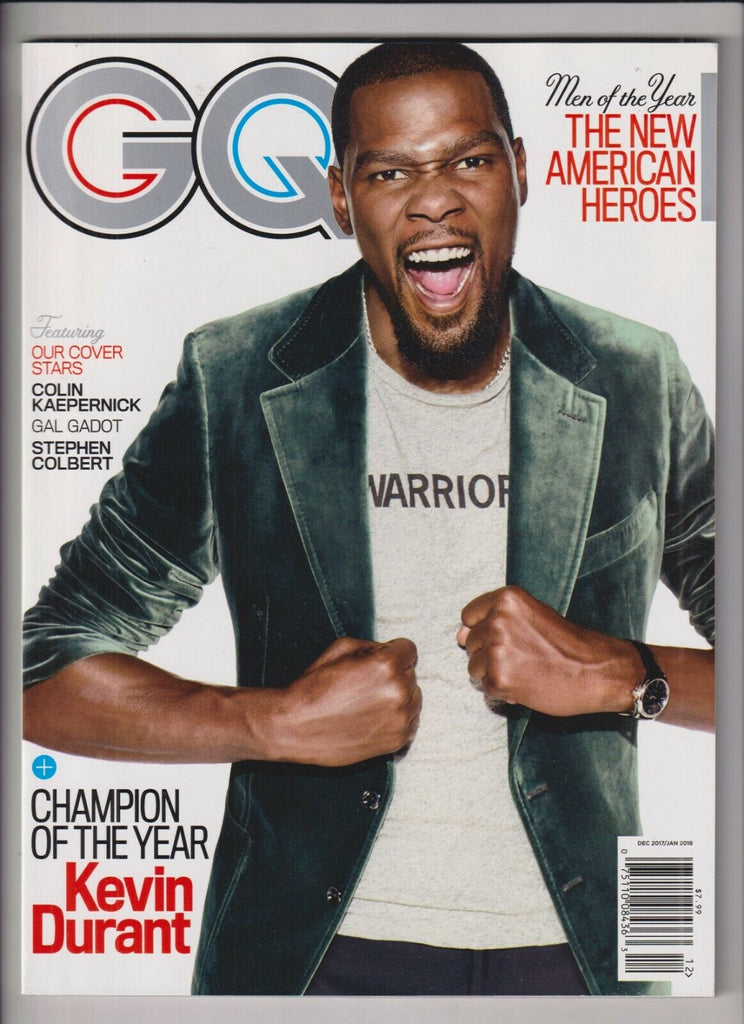 GQ Magazine Kevin Durant Colin Kaepernick Dec 2017 /Jan 2018 032420nonrh