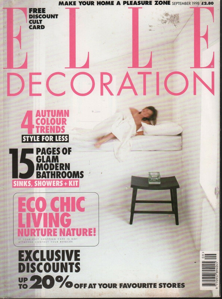 Elle Decoration Magazine September 1998 101218ame