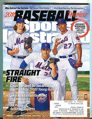 Sports Illustrated Magazine March 28 2016 Matt Harvey Mets EX 051016jhe