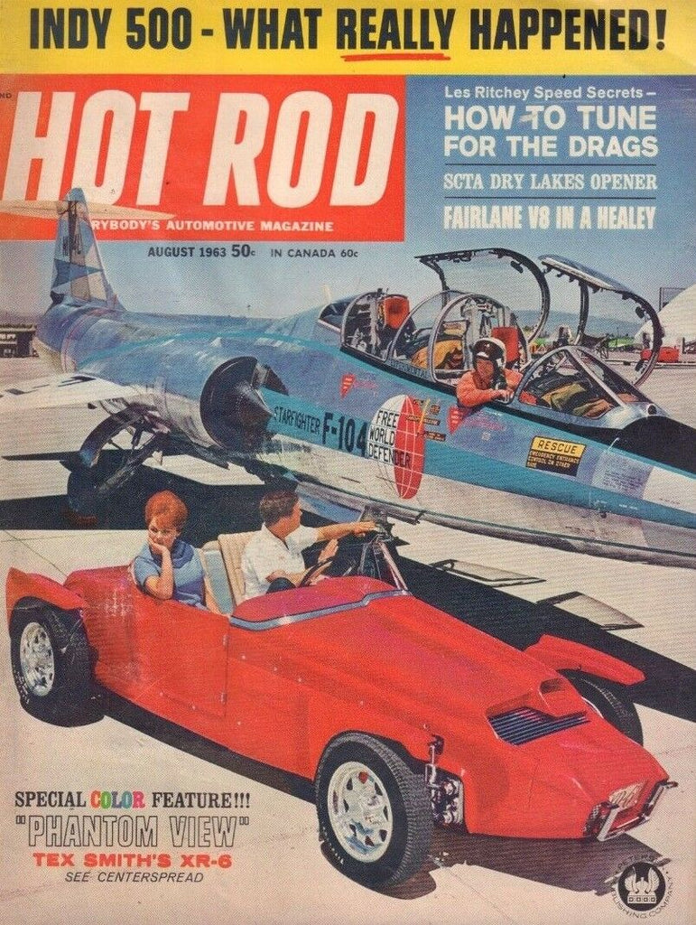 Hot Rod August 1963 Ray Brock Eric Rickman Dick wells XR-6 122218DBE