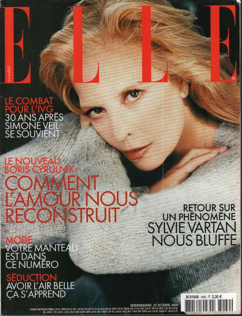 Elle French Fashion October 25 2004 Sylvie Vartan Boris Cyrulnik 101620ame