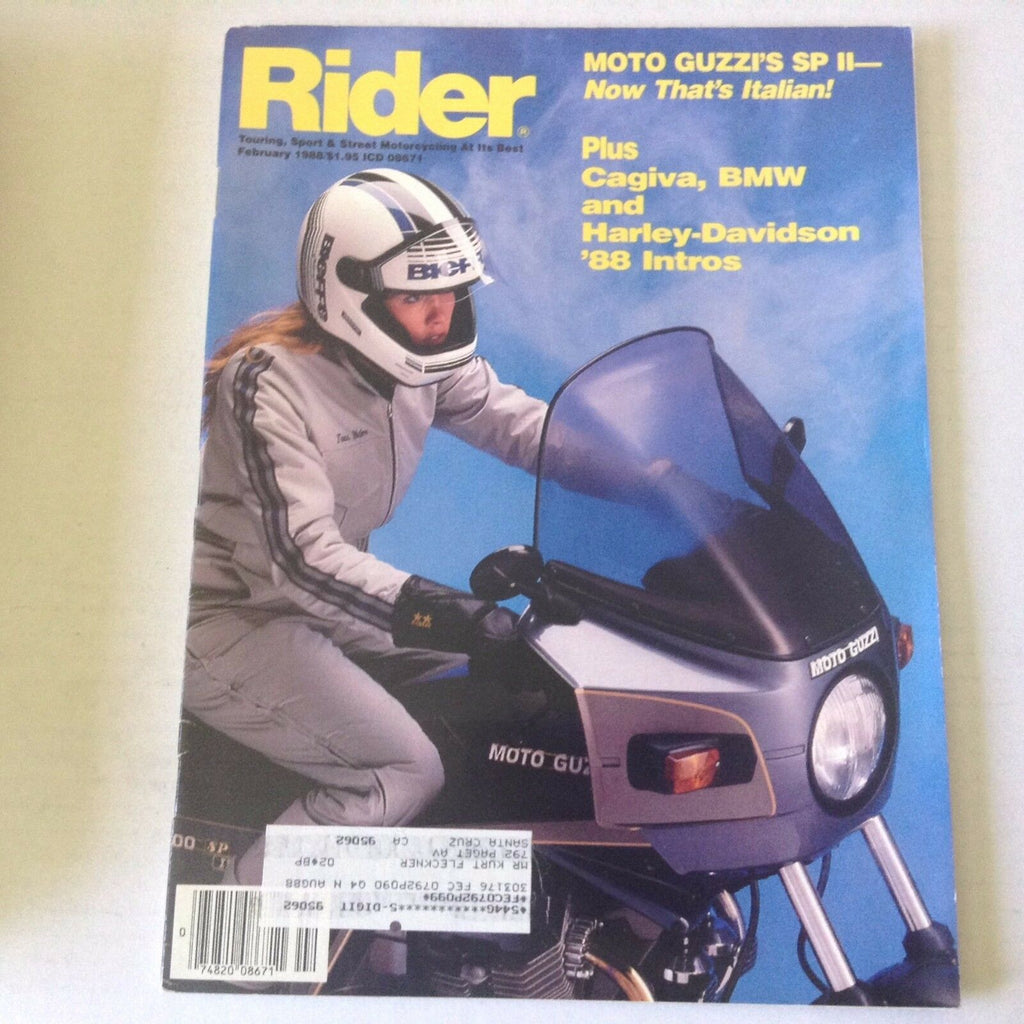 Rider Magazine Cagiva & BMW And Harley Davidson February 1988 060117nonrh3