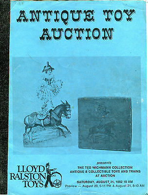 Antique Toy Auction Catalog August 21 1982 Llyod Ralston Toys VG 081116jhe