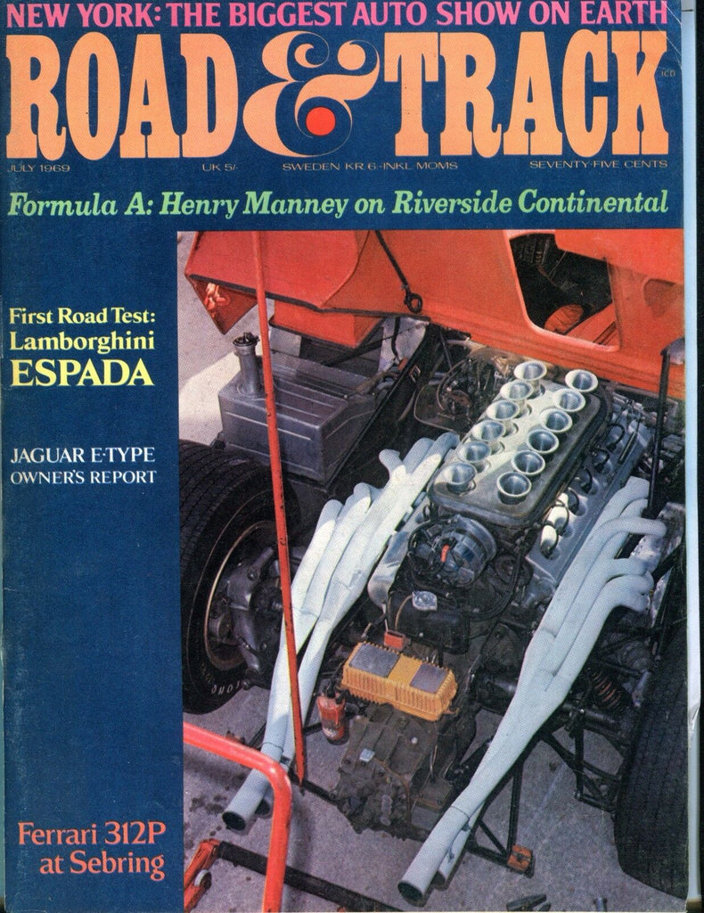 Road & Track Magazine July 1969 Lamborghini EX No ML 050717nonjhe