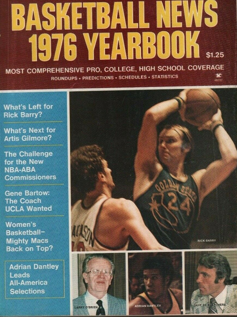 Basketball News 1976 Yearbook Rick barry Adrian Dantley ABA NBA 052019DBE