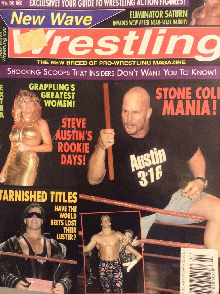New Wave Wrestling Magazine Stone Cold Bret Hart February 1998 041818nonrh