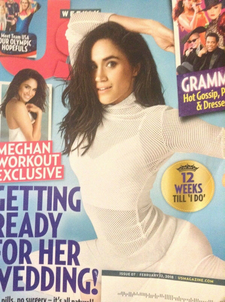 Us Weekly Magazine Princess Meghan Workout February 12, 2018 012419nonrh