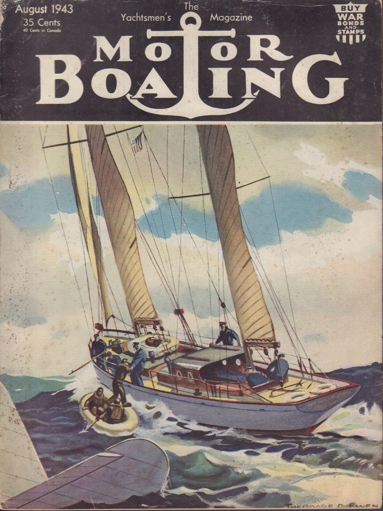 Motor Boating August 1943 Motor Boat, USPS, No Gasoline 050817nonDBE