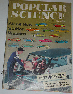 Popular Science Magazine All 14 New Station Wagons February 1957 120614R