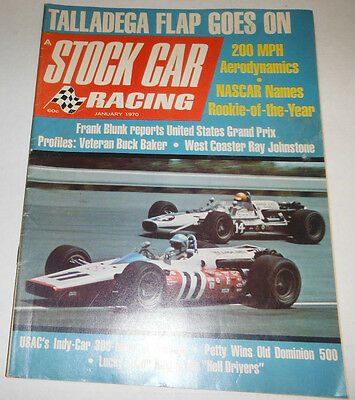 Stock Car Racing Magazine Talladega Flap Goes On January 1970 NO ML 072014R