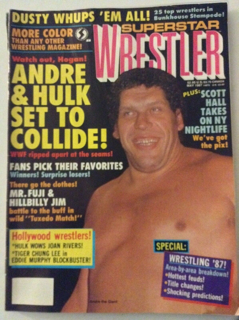 Superstar Wrestling Magazine Andre The Gaint Mr. Fuji May 1987 041819nonrh
