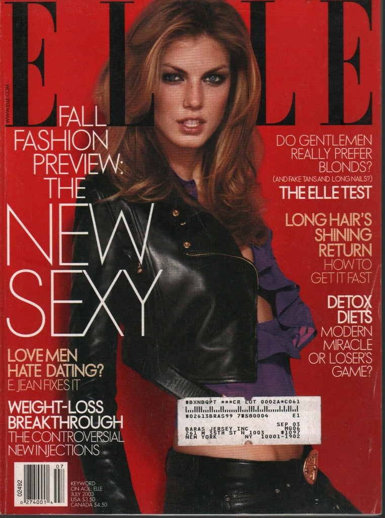 Elle UK Fashion Magazine July 2003 Angela Lindvall Beyonce 091020ame