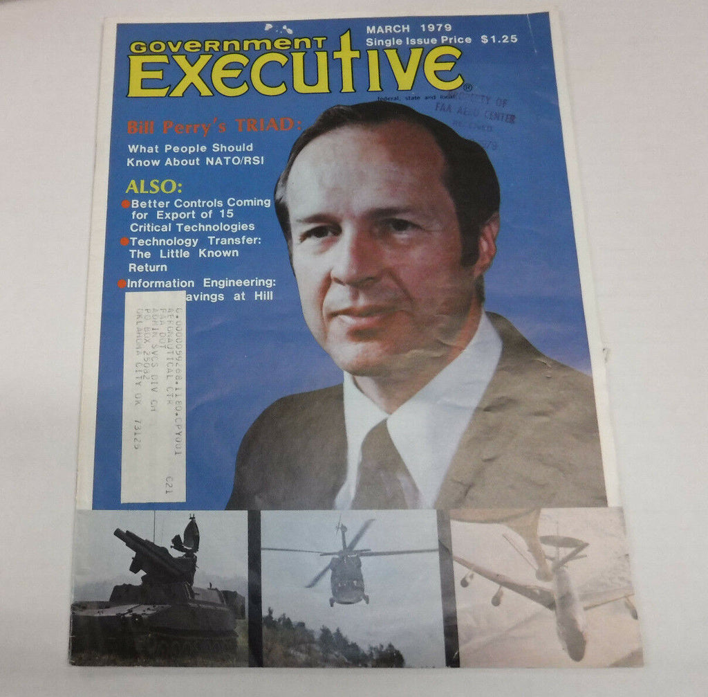 Government Executive Magazine Bill Perry's Triad March 1979 FAA FAL 102016R