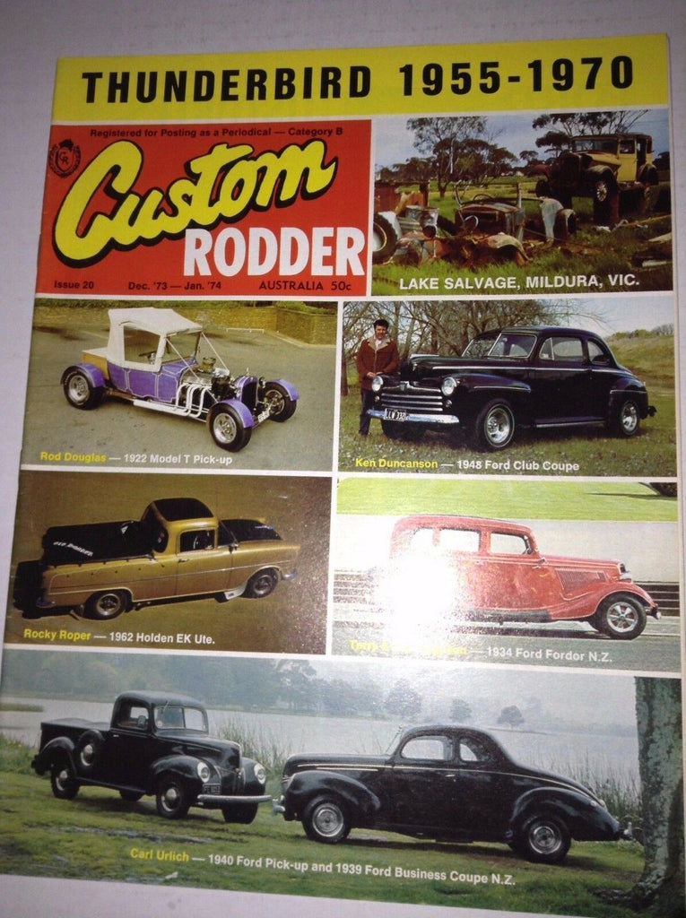 Custom Rodder Magazine Rod Douglas 1922 Model T January 1974 041917nonrh2