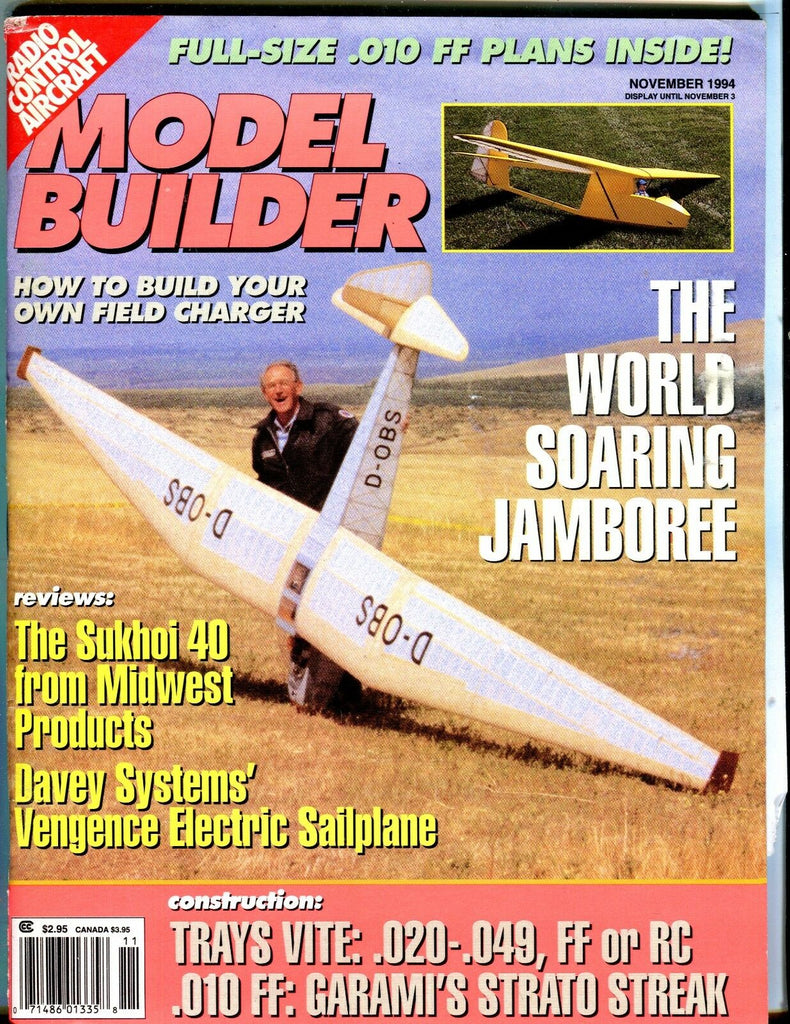 Model Builder Magazine November 1994 Soaring Jamboree EX 041017nonjhe