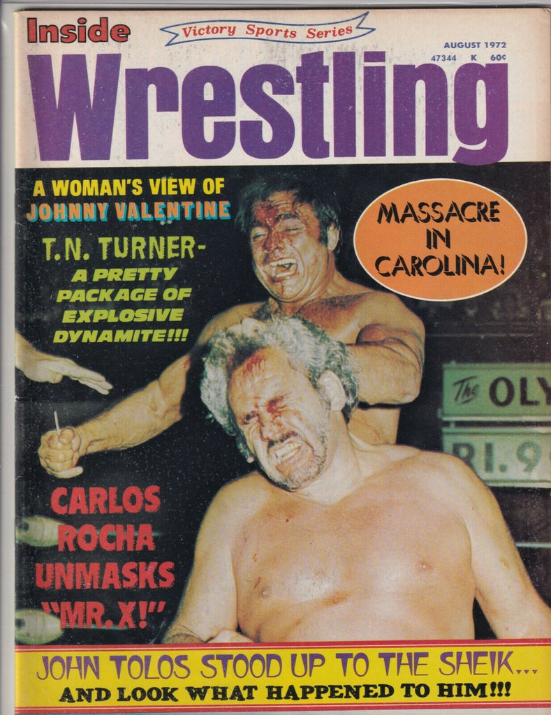 Inside Wrestling Johnny Valentine Carlos Rocha John Tolos August 1972 062219nonr