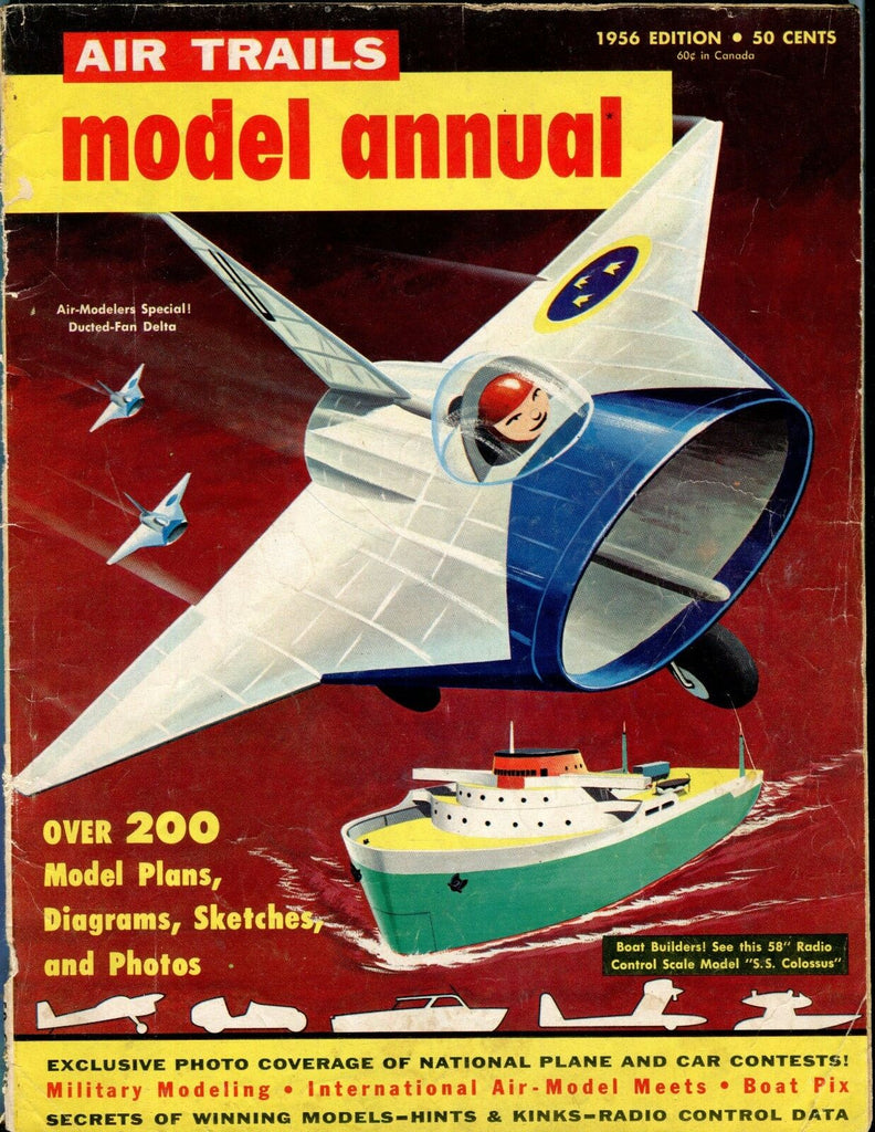 Air Trails Model Annual Magazine 1956 Ducted-Fan Delta GD 041417nonjhe