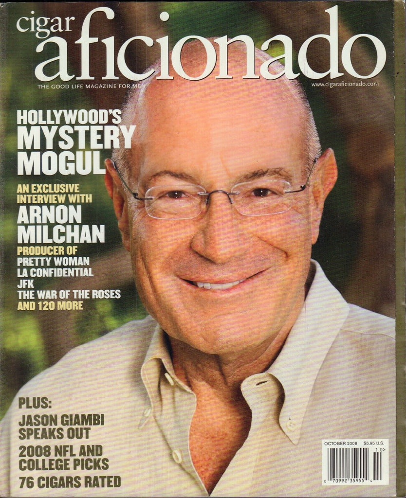 Cigar Aficionado October 2008 Arnon Michan Vg 010317DBE