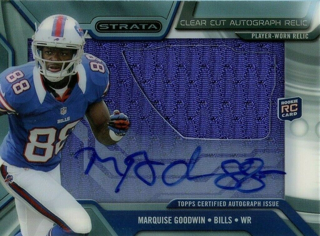 Marquise Goodwin Bills Signed Jersey Rookie Card Topps CCAR-MGO 2013 061819DBCD