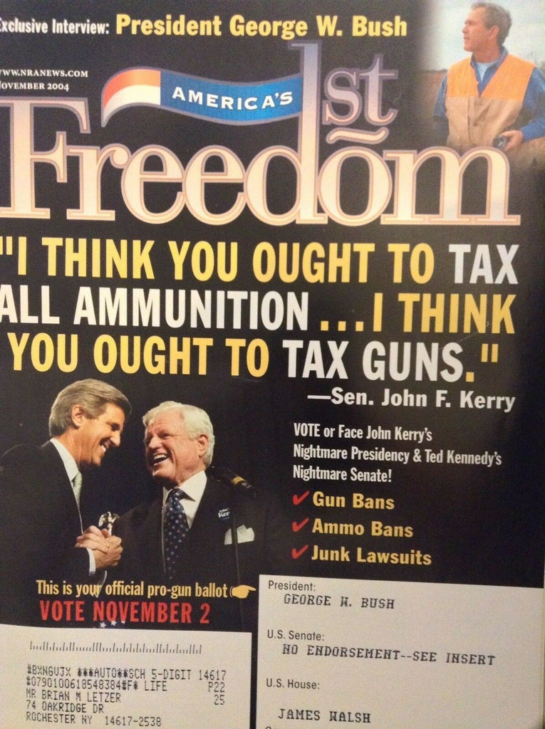 America's 1st Freedom Magazine Senator john F. Kerry November 2004 021618nonrh