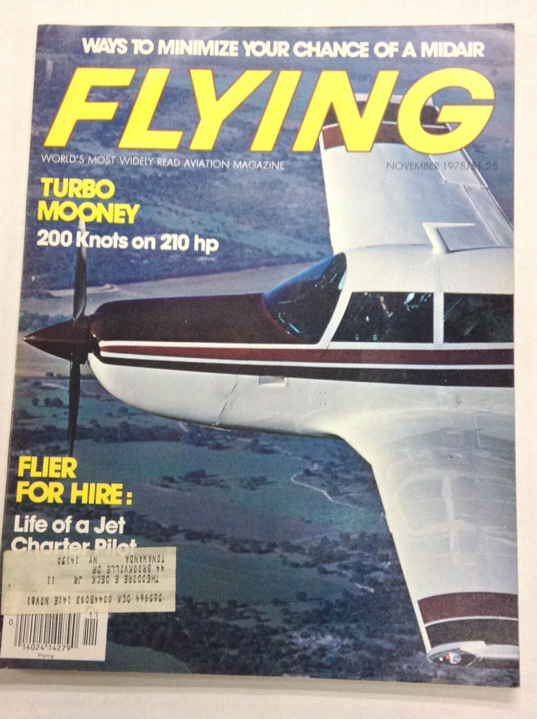 Flying Magazine Turbo Mooney & Flier For Hire November 1978 122016R