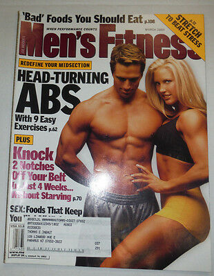 Men's Fitness Magazine Head-Turning Abs 9 Exercises March 2003 030415R