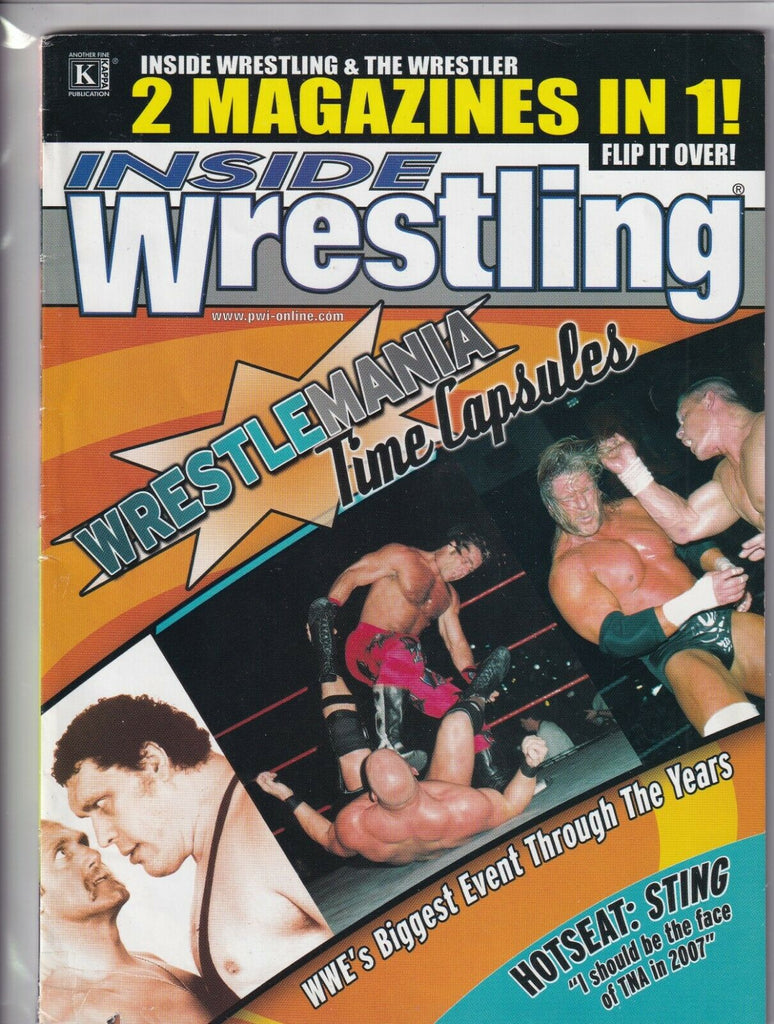Inside Wrestling Magazine Shawn Michaels Triple H Andre 2007 Special 060419nonr