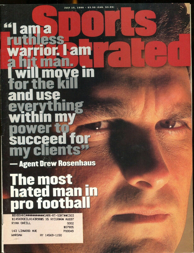 Sports Illustrated Magazine July 15 1996 Drew Rosenhaus EX w/ML 012517jhe