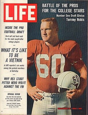 Life Magazine December 10 1965 Birthday Tommy Nobis VG 051816DBE